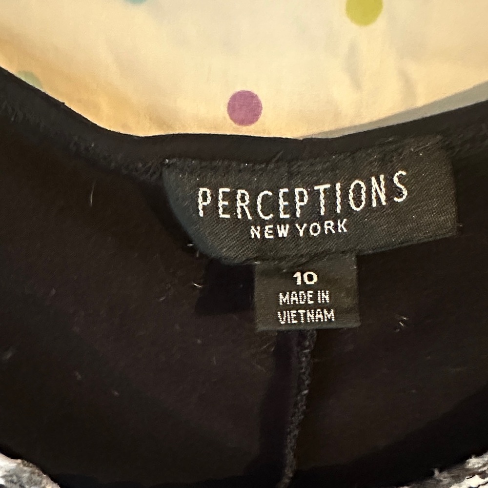 Perceptions Monochrome Patterned Tank Top - Picture 2 of 4